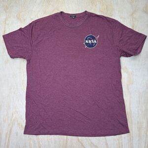 USED 2XL NASA Kennedy Space Center Techstyles Short Sleeve Shirt SLIM Fit